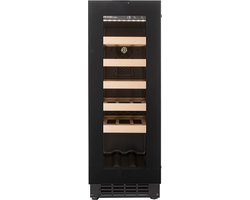 Wine Klima S20-OB73 Touch - Inbouw wijnklimaatkast - Zwart - 20 flessen