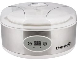 Hausberg HB-2191 Yoghurtmaker 7 Kopjes | Elektrische Yogurt Maker 50 W | 7 Glazen Potjes Met LED-Display & Timer – Gezond Zelfgemaakte Yoghurt