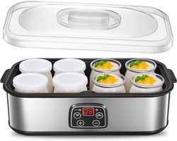 REN® Yoghurtmaker - Yoghurtmakers - Zilver - ‎37cm x 18cm x 14cm