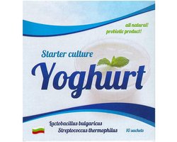 Startcultuur voor Zelfgemaakte Yoghurt - 10 Zakjes Gevriesdroogd Melkzuurbacteriën