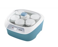 Yoghurtmaker - JOCCA - 1575 - 6 potten - Blauw en wit