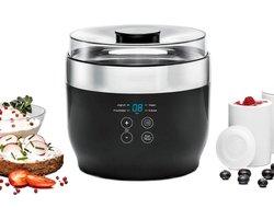 Yoghurtmaker - Met Instructie - Stainless Steel - 1.2 Liter - Yoghurtmachine