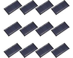 12 stuks Mini Zonnepanelen Set 1.5V 0.16A voor Doe-Het-Zelf Zonne-Energie Projecten