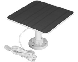 12W 6V Zonnepaneeloplader met 3 Meter Kabel voor Buitenbeveiligingscamera