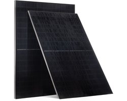 2 stuks 400 W monokristallijne zonnepanelen, 23% efficiënte mono-PV-module met duurzame MC4-uitgang en aluminium frame, IP65 waterdicht ontwerp voor auto's, boten, campers, platte daken en off-grid gebruik