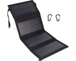 20 W opvouwbaar zonnepaneel - draagbare zonnelader - monokristallijne zonnecel, zonnesysteem, complete set, voor kamperen, camper, tuinhuisje, boot