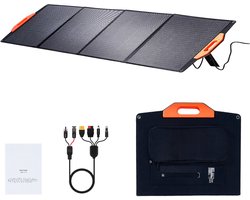 200w Draagbaar Monokristallijn Zonnepaneel, Opvouwbare Etfe-Lader, 23% Rendement Zonnepaneel met Mc4-Uitgang, Ip67 Waterdicht voor energiecentrales, Kamperen, Wandelen, Off-Grid Gebruik