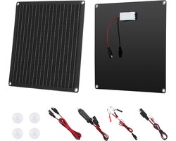 20W 12V Zonnepaneeloplader, Druppelaccu-Onderhouder met Geïntegreerde Slimme Controller en 3 Verbindingskabels, Ip67 Waterdicht Ontwerp voor Auto's, Campers, Motorfietsen, Boten, Bestelwagens en Campers