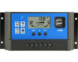 40A DC 12V - 24 V PWM Solar laadregelaar met LCD en 5V USB