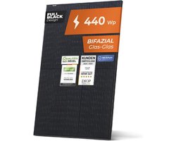 440 W Bifaciaal Zonnepaneel voor Balkonkrachtcentrale - Volledig Zwart met Positieve Vermogenstolerantie