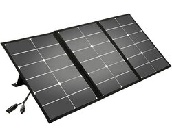 65W Opvouwbaar Zonnepaneel met Kantelbare Standaard en MC4/DC Uitgang voor Powerbanks en Generatoren