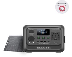 BLUETTI Elite 30 V2 600W 288Wh Powerstation met 100W zonnepanelen- ≤10 ms Pro-Grade UPS Backup - Back-up voor thuis-140 W PD snelladen -TurboBoost-opladen-<30 dB fluisterstille werking-LFP-batterij-Tot 1500 W hefvermogen-USB-C-poort-off-grid,Kamperen