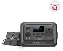 BLUETTI Elite 30 V2 600W 288Wh Powerstation met 60W zonnepanelen- ≤10 ms Pro-Grade UPS Backup- Back-up voor thuis-140 W PD snelladen- TurboBoost-opladen-<30 dB fluisterstille werking-LFP-batterij-Kamperen-Tot 1500 W hefvermogen- USB-C-poort-off-grid