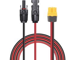Connector naar XT60 Adapter Kabel voor Zonnepaneel - 12AWG - RV Power Station - Solar Generator - 1.5M - 4.9Ft