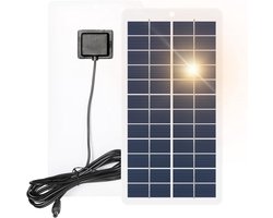 DEWIN Mini Solar Panel, 5 W, Portable Polycrystalline Solar Panel, 12 V Solar Cells, Battery Charger, DC 5.5 V - ShopVlot