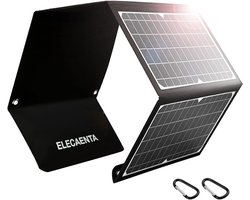 Draagbaar 30W Zonnepaneel - Opvouwbare Waterdichte Zonne-oplader met USB A, Type C en QC 3.0 voor Smartphone, Tablet en Powerbank