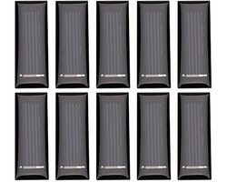 Draagbaar Mini Zonnepaneel 0,5 V 100MA - Hoog Rendement DIY Oplader Pakket van 10