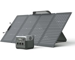 Draagbaar Solar Generator met 768 Wh LiFePO4-batterij en 220W Zonnepaneel voor Noodstroomvoorziening en Camping