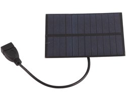Draagbaar Zonnepaneel, Draagbaar Zonnepaneel voor Buiten, 5W 5V Formaat Lichtgewicht Zonnepaneelkit met USB-stekker voor Mobiele Telefoons, Mp3's, Zonnepanelen