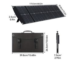 Draagbaar Zonnepaneel – Solar Charger – Opvouwbaar Paneel – Powerbank Oplader – Outdoor Energie – 100W Hoog Rendement – USB-C PD3.0 & USB-A QC3.0 Output
