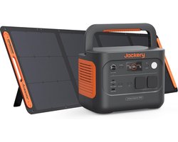 Draagbare Energiecentrale 1070Wh - 1500W Vermogen & 200W Zonnepaneel - Snelle Oplader voor Camping en Noodstroom