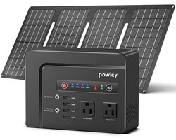 Draagbare zonne-generator 200W met 40W zonnepaneel voor camping en noodstroomvoorziening