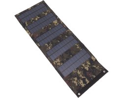 Draagbare Zonnepaneeltas 50W - Opvouwbare Oplader voor Mobiele Telefoon (Camouflage)