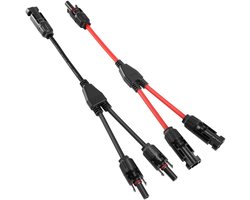 EXCITAT Kabelconnectoren - Zonne-adapters - Y-connectoren - Voor zonnepanelen, omvormers