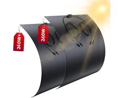 Flexibele Zonnepanelen Kit – Ultradunne Panelen – Lichtgewicht Solar – Weerbestendige Module – 480W Vermogen – IP67 Stofdicht