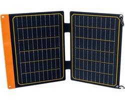 FlexSolar® S20 Zonnelader - Zonnepaneel - Draagbaar - Opvouwbaar - 20W - IP67 - Geschikt voor Kamperen, Outdoor, Reizen en Noodgevallen - Zwart