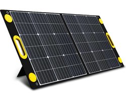Heko Solar® Unfold 100 - Draagbaar Zonnepaneel - 100W - Opvouwbaar - IP65 - Werkt met Powerbank en Powerstation - USB-A en USB-C - Voor Camper - Noodpakket, Kamperen en Outdoor