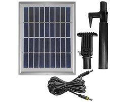 INNOVATIVE SOLAR 2.5 Watt hybrid system. Solar panel with 5 m cable for connection to 230 V power adapter, solar extension set with stable aluminium frame