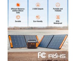 Jackery SolarSaga 100 - Zonnepaneel - Opvouwbaar - 1x DC-uitgang 18V/5,55A/100W