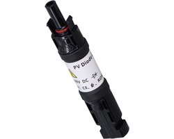 KARZO - Mannelijke en Vrouwelijke Solar PV Diode Connector - Waterdichte Zekeringhouder voor Panel Kabel - Blokkerende Diode Houder 1000V (30A)
