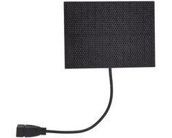 Klein zonnepaneel 5V zonnepaneel 5W monokristallijn lichtgewicht mini zonnepaneel met USB-kabel Zonnecel voor mobiele telefoons, powerbank, kampeerverlichting