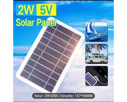 K&R Ventures® Draagbaar Zonnepaneel – Waterdichte Solar Oplader met USB – Zonne-energie Powerbank voor Telefoon, Tablet & Apparaten – Ideaal voor Kamperen, Reizen & Outdoor Gebruik – Compact & Efficiënt