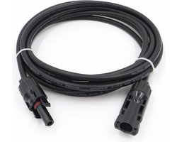 MC4 verlengkabel - Male + Female connector - 1 meter - 4mm