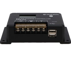 Mestic Solar Laadregelaar PWM MSC-2020 – 20A - Natte/Gel/Verzegelde en LiFePO4 Accu's - 9-32V Accu's