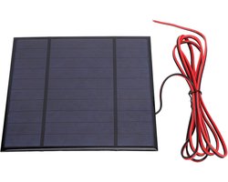 Mini Zonnepaneel 5V 4.5W met 78,7 Inch Kabel - Draagbaar en Sneeuwbestendig