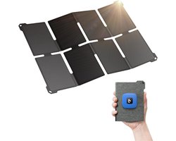 MMM® Zonnepaneel Opvouwbaar - Zonnepaneel - Zonnepanelen Compleet Pakket - 25W mini draagbare zonnelader - Waterdicht