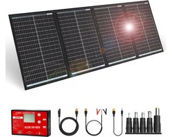 MMM® Zonnepanelen Compleet Pakket - Zonnepanelen - Zonnepanelen met Stekker - 200 W 36 V Kit Monokristallijn - Controller en PV-kabel (voor 24V auto-accu, AGM, gel-accu, zuuraccu)
