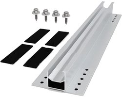 Montagerailset voor zonnepanelen, aluminium trapeziumvormige montagesysteem, railset, fotovoltaïsche zonnepaneelaccessoires voor campers, caravans, boten of daken