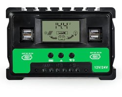 MPPT Solar Charge Controller 40A met 4 USB-poorten voor 12V/24V systemen