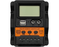 MPPT Solar Laadregelaar 12V/24V 30A met LCD Display en Dubbele USB
