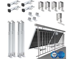 NuaSol Balkon elektriciteitscentrale beugel bevestiging voor twee zonnepanelen