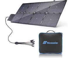 Opvouwbaar zonnepaneel 200W - Draagbare zonne-lader voor outdoor en reizen