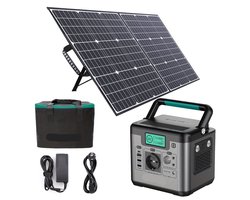 Power Station – Draagbare Generator – Mobiele Accu – Noodstroom – Zonne-energie – 518 Wh Capaciteit – 500 Watt Output