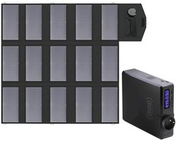 Powerstation - met 100W Opvouwbaar Zonnepaneel - Draagbare - Solar Generator - Stroomgenerator - 200W - Voor Camping, Reizen en Off-grid Energie