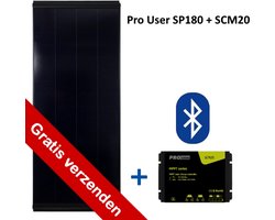 Pro User SP180 zonnepaneel incl. SCM20 laadregelaar(BT versie)