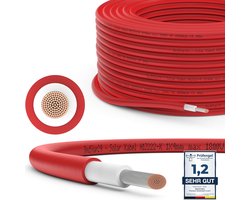 PV-zonnepaneelkabel 4mm² 30m - UV-bestendig fotovoltaïsche kabel voor zonne-energie systeem aansluiting